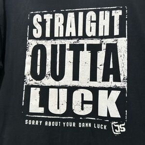 Gildan Black Graphic Tee with Bold White Print